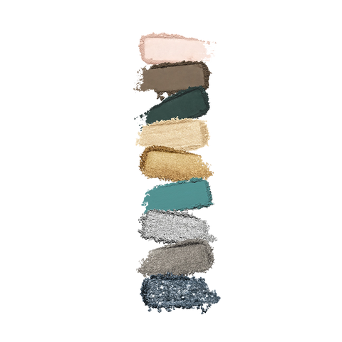 glamour multi finish eyeshadow palette - 06 Green Vibes