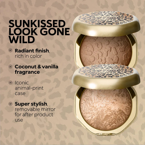 just cavalli x kiko milano party glam lumi-bronzer - 02 Savanna Toffee