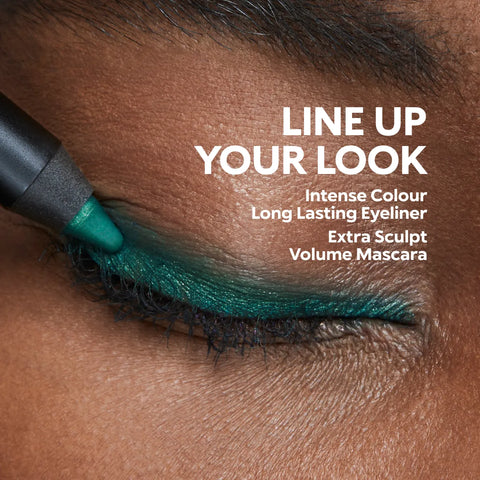 intense colour long lasting eyeliner - 06 Mat Ebony