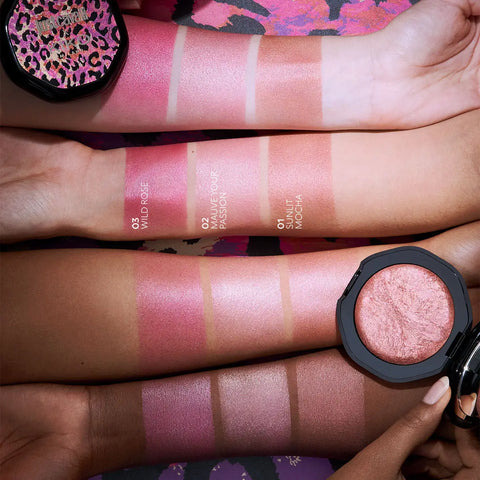 just cavalli x kiko milano fusion glow blush - 03 Wild Rose