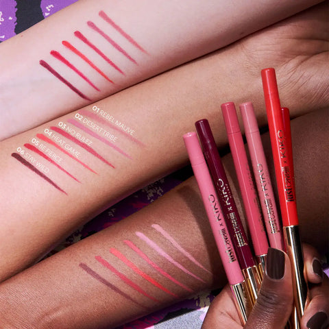 just cavalli x kiko milano wild-kisser lip liner - 01 Rebel Mauve