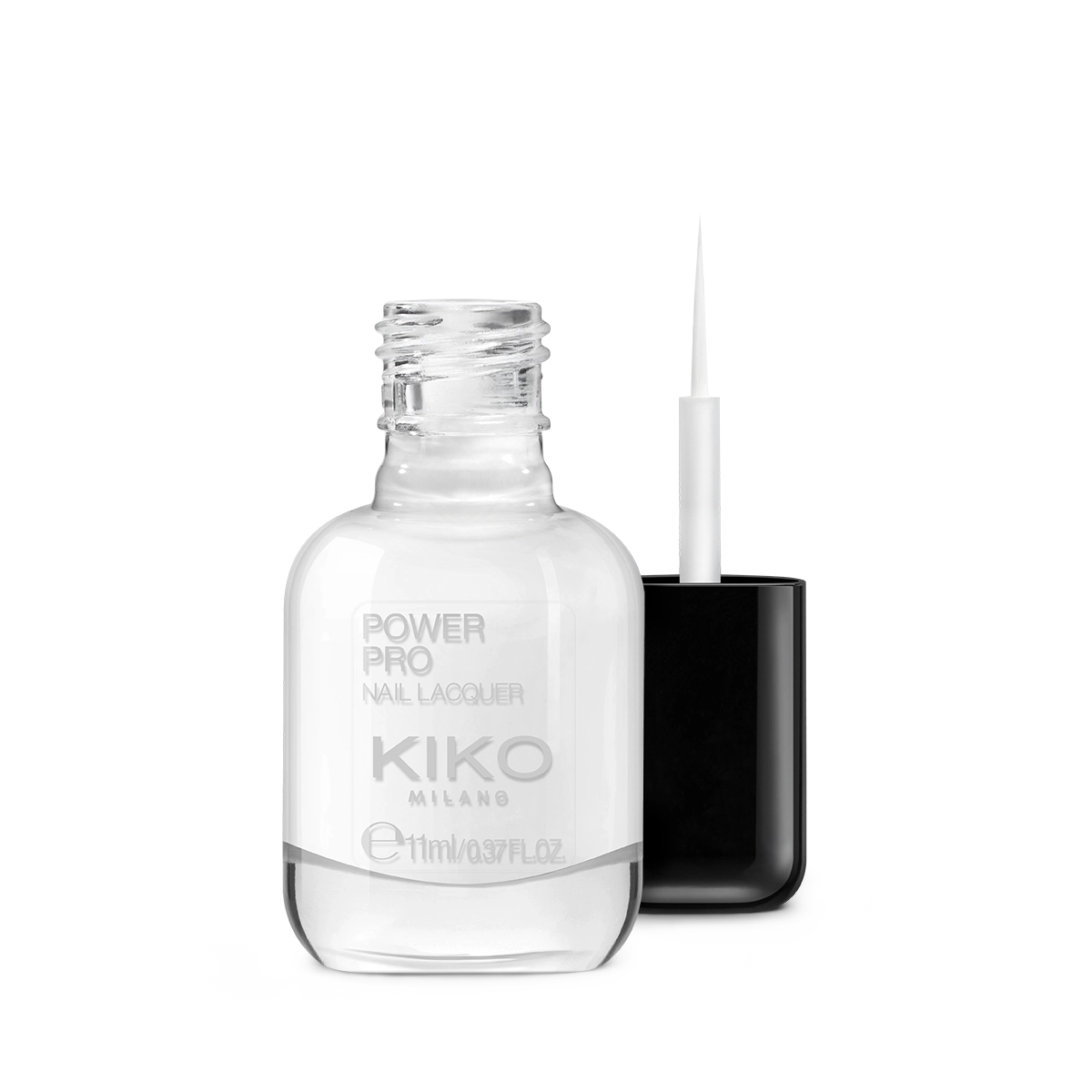 power pro nail lacquer - 02 French White - thin brush