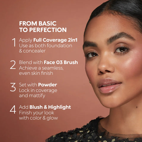 full coverage 2-in-1 foundation & concealer - CR05 Cold Rose 05