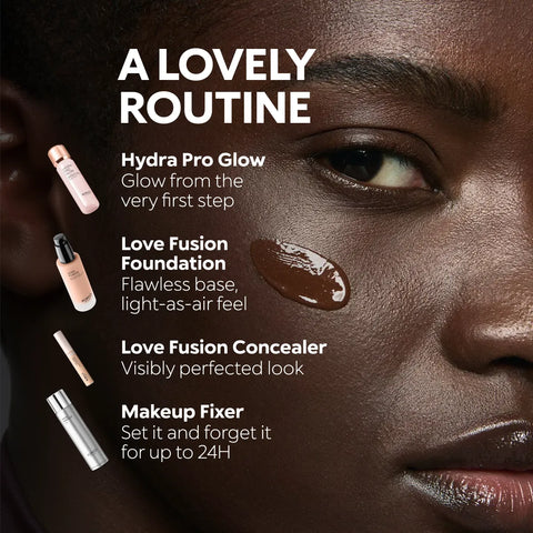 love fusion 24h moisture radiant foundation - 7.5WO Warm Olive