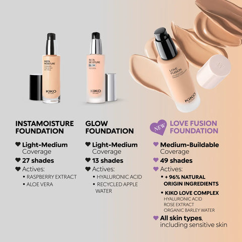love fusion 24h moisture radiant foundation - 8WR Warm Rose